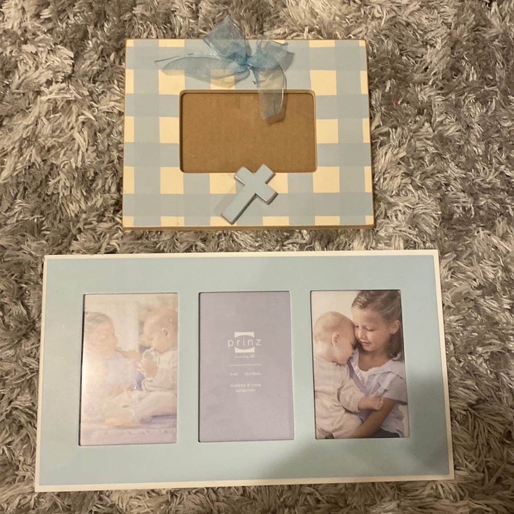 Baby’s Picture Frames Blue Pack of 2
